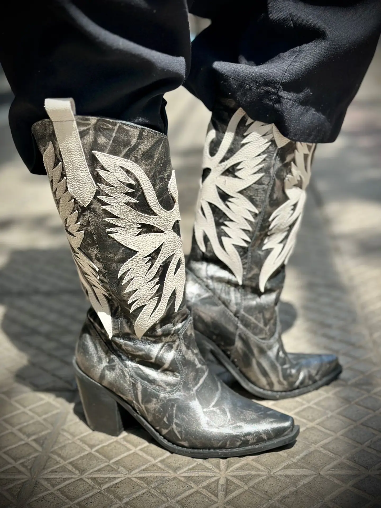 Botas Atacama Negro/ Beige 2