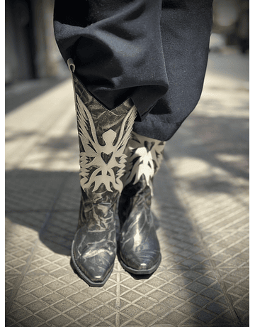 Botas Atacama Negro/ Beige