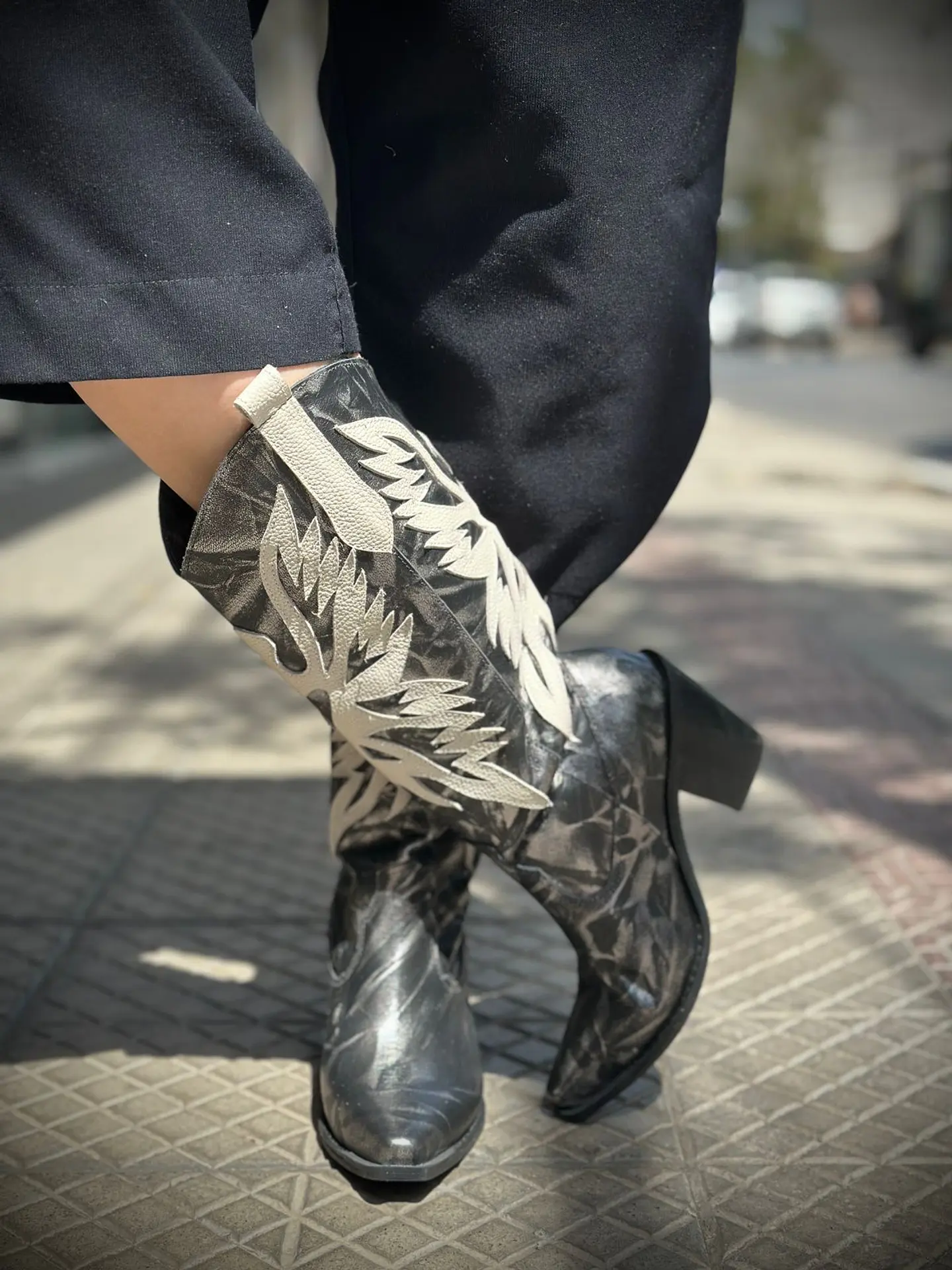 Botas Atacama Negro/ Beige 1