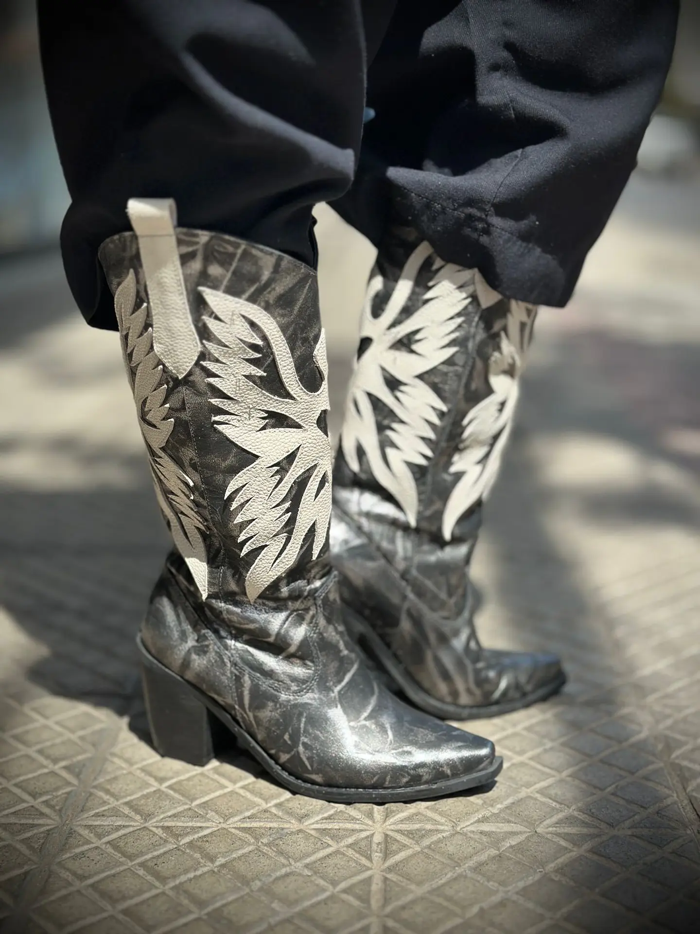 Botas Atacama Negro/ Beige 4