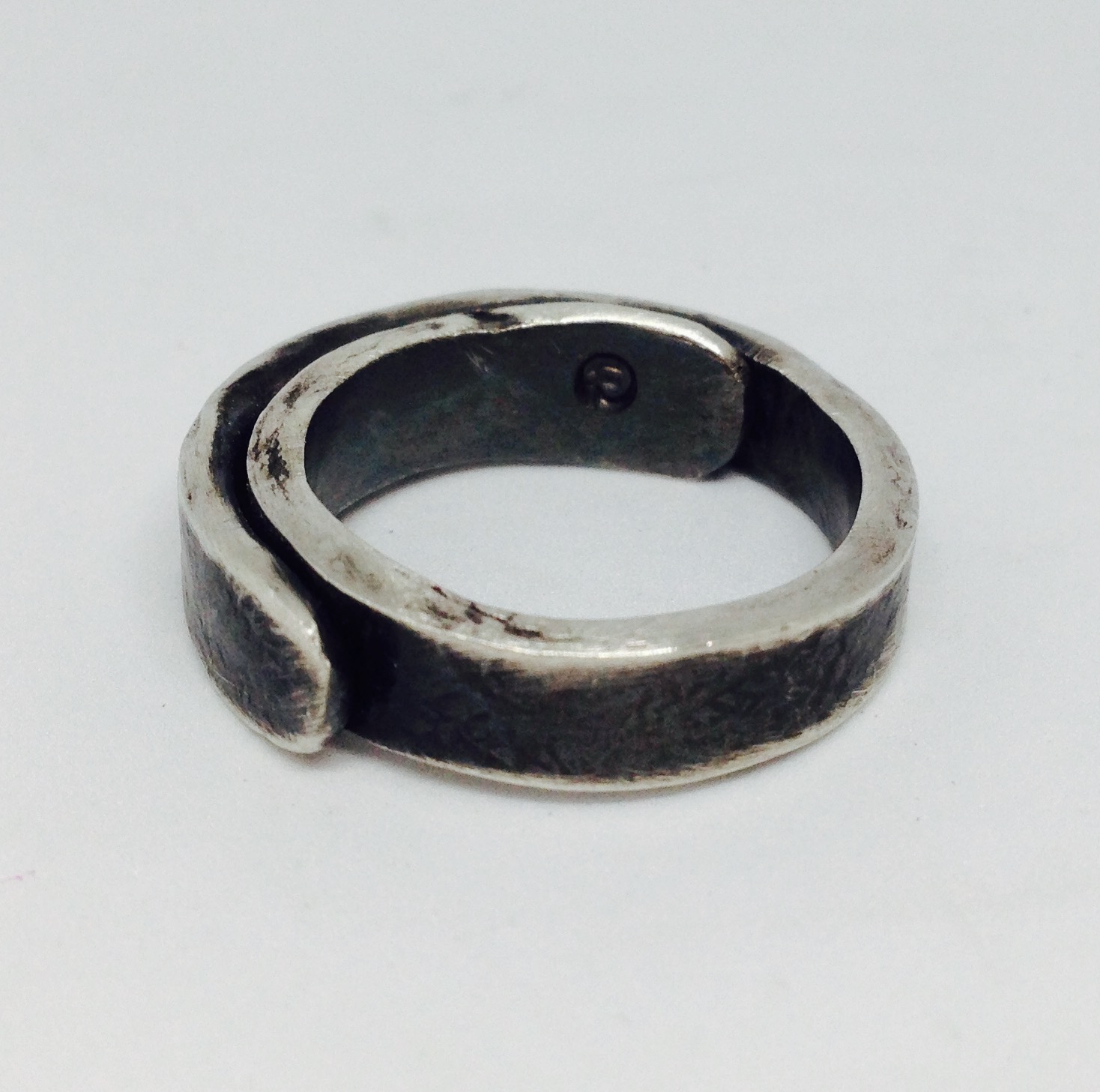 Thin silver ring