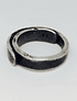 Anillo delgado de plata fina 