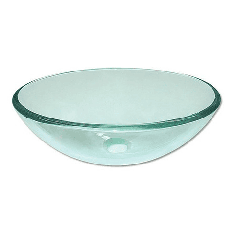 Bowl Cristal Lavatorio Transparente Sobreponer 41.5 Cm