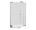 Shower Door Y Receptaculo Cuadrado 80x80x195 Vidrio Templado