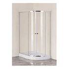 Shower Door Receptaculo 80x120 Curvo Izquierdo Transparente 2