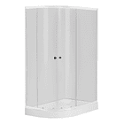 Shower Door Y Receptaculo Curvo 80x100x195 Derecho transparente 1