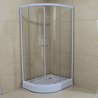 Shower Door Y Receptaculo Curvo 80x100x195 Derecho transparente 2