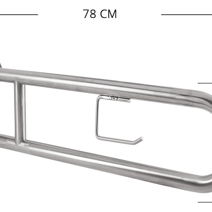 Barra De Seguridad Al Muro Abatible 78 Cm Para Minusvalidos 5