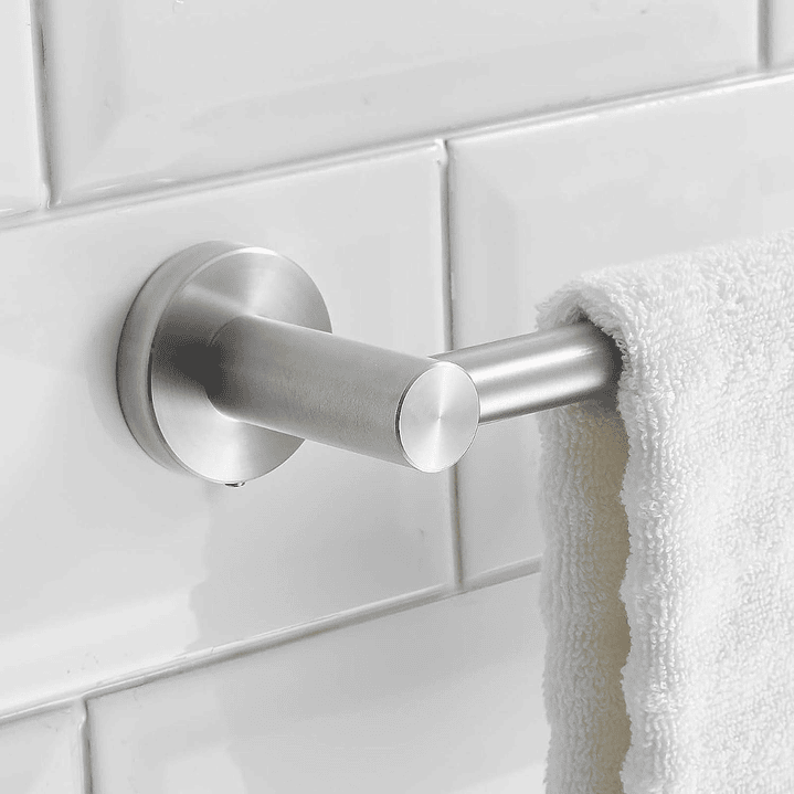 Porta Toalla Toallero Baño Barra 60 Cm Acero Inoxidable 7