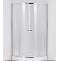 Shower Door 90x90x195 cm Curvo Transparente + Columna Ducha Rectangular - Miniatura 2