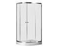Shower Door Y Receptaculo 80x120 Curvo Derecho Transparente