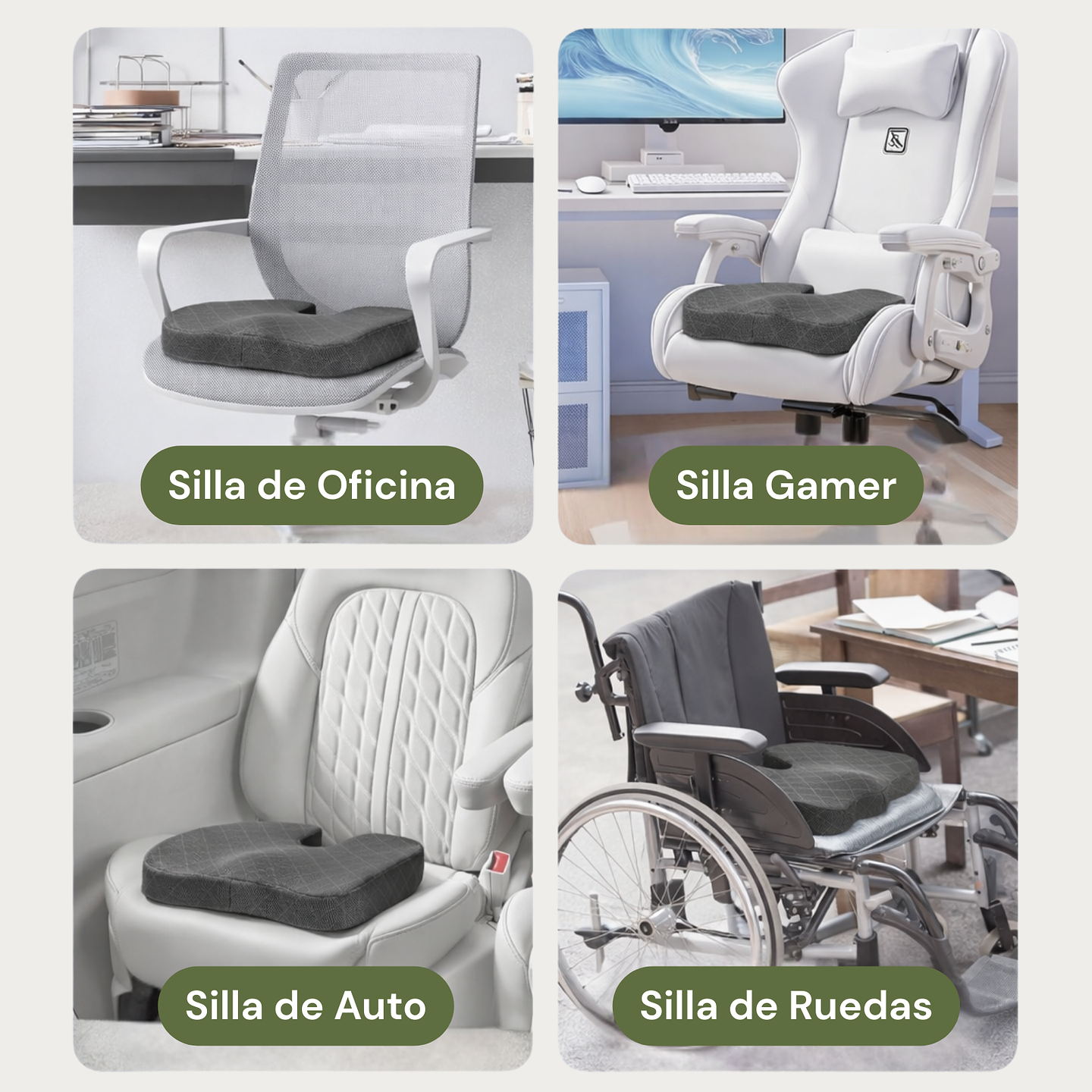 Cojín Ergonómico de Espuma Memory Foam 3