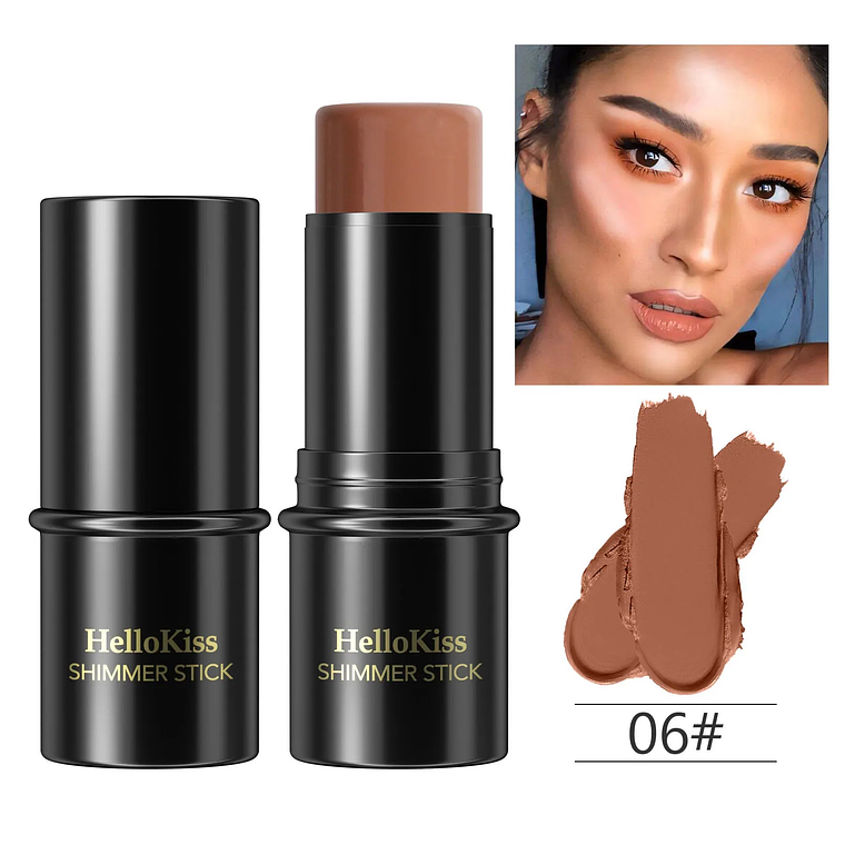 Highlighting&Bronzer Stick Face Brightening Blusher Rouge Concealer Pen Long Lasting Corrector Nose Shadow Contouring Cosmetics 9