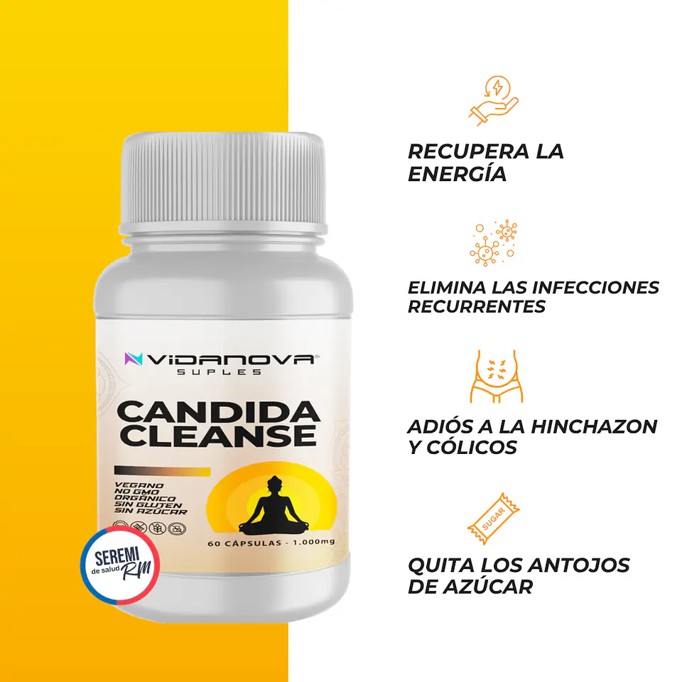 Pack Combinable | NAD+, Ashwagandha, Candida Cleanse y Melena de león | Vidanova Suples 4