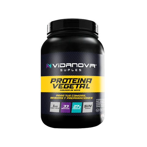 Proteína Vegetal Aislada de Soya 1kg - Vidanova® Suples