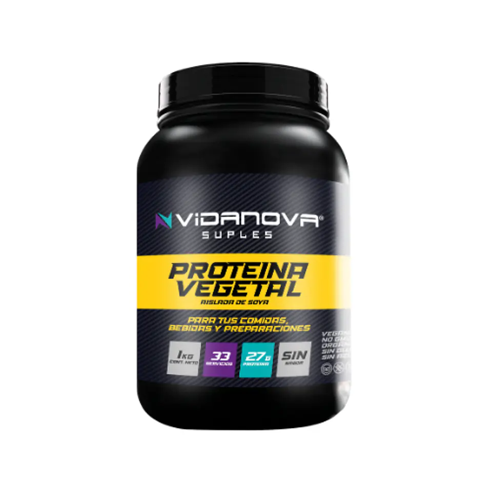 Proteína Vegetal Aislada de Soya 1kg - Vidanova® Suples 1