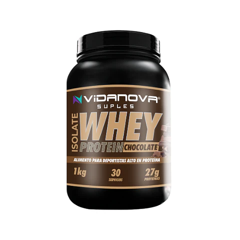 Proteína Whey Isolada 1kg - Chocolate - Vidanova® Suples