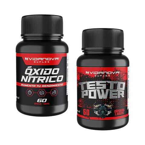 Óxido Nítrico + Testo Power - Vidanova® Suples