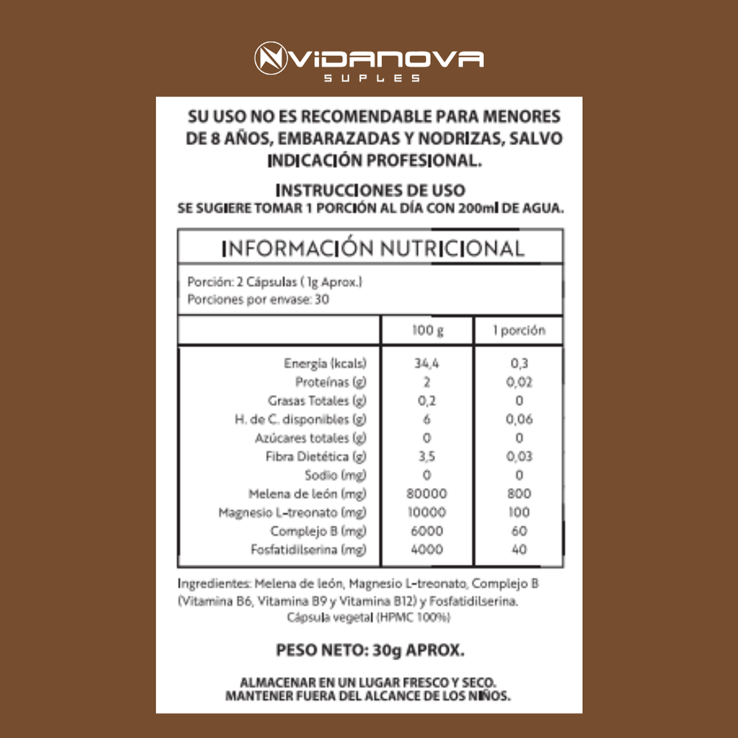 Melena de León PACK X10 - Vidanova® Suples 2