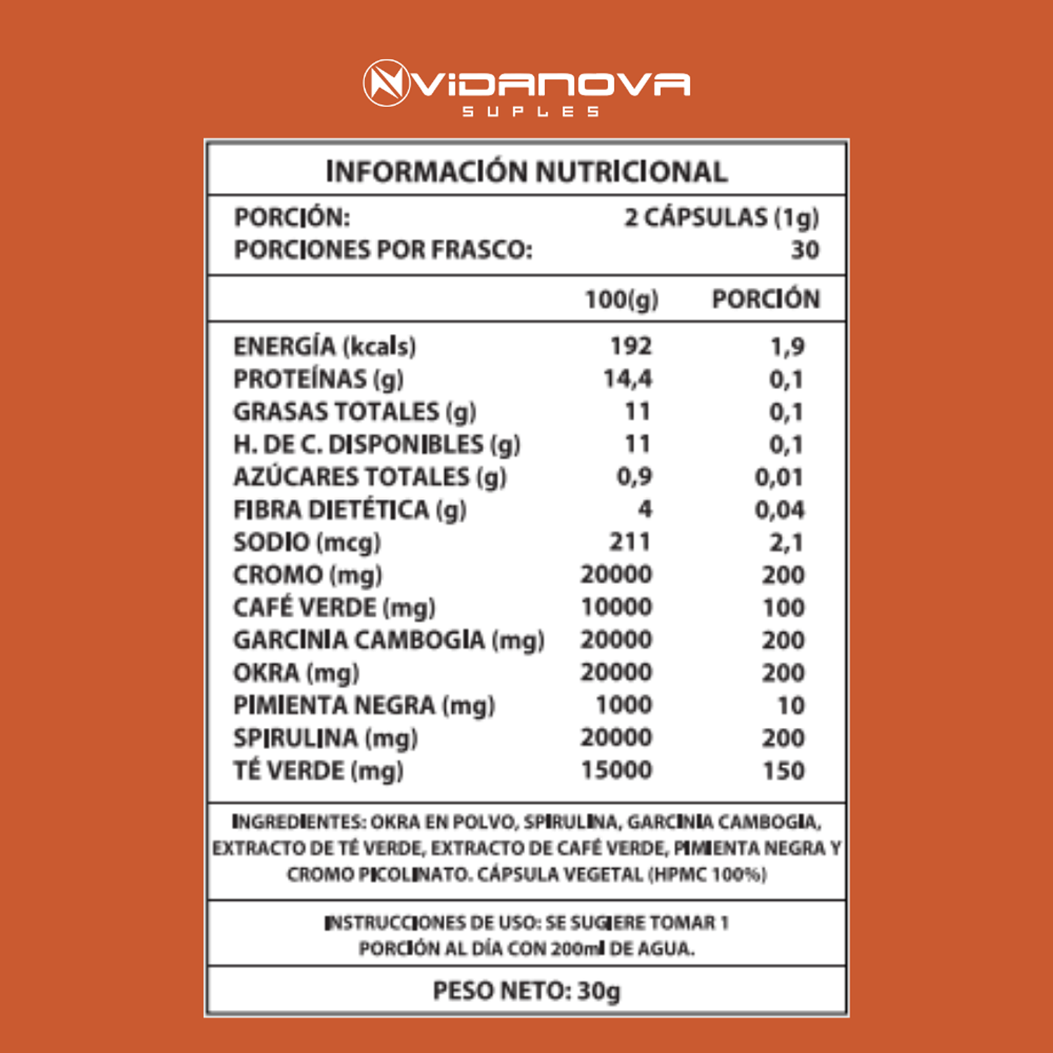 Okra Burner - Vidanova® Suples 4