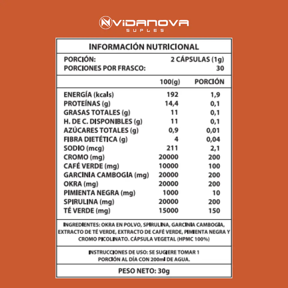 Okra Burner PACK X10 - Vidanova® Suples 4