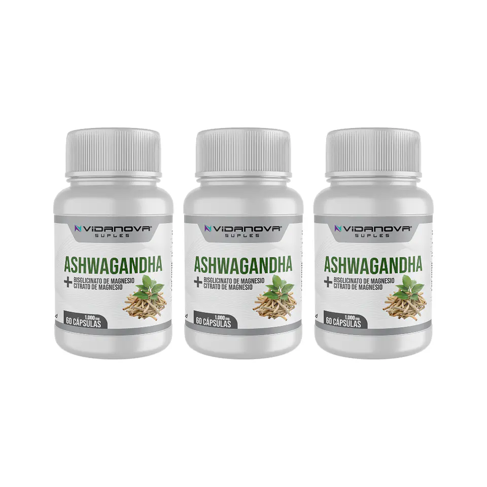 Ashwagandha + Magnesio pack X3 - Vidanova® Suples 1