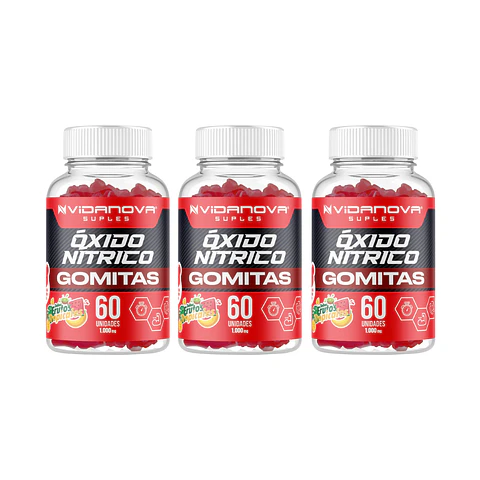 Óxido Nítrico Gomitas PACK X3- Vidanova® Suples