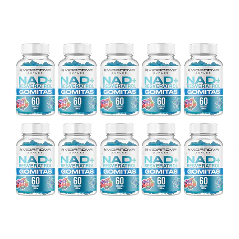 NAD+ Resveratrol Gomitas PACK X10 - Vidanova® Suples