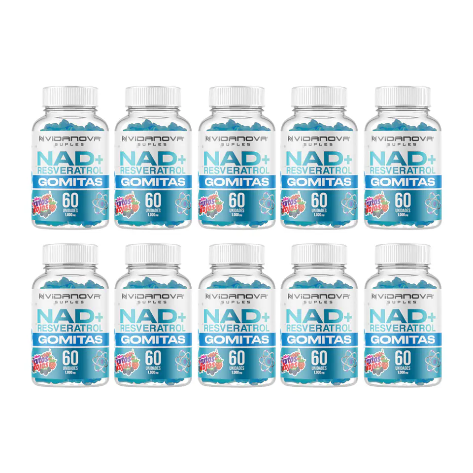 NAD+ Resveratrol Gomitas PACK X10 - Vidanova® Suples 1