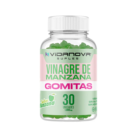 Vinagre de Manzana Gomitas Sabor Manzana 1000mg