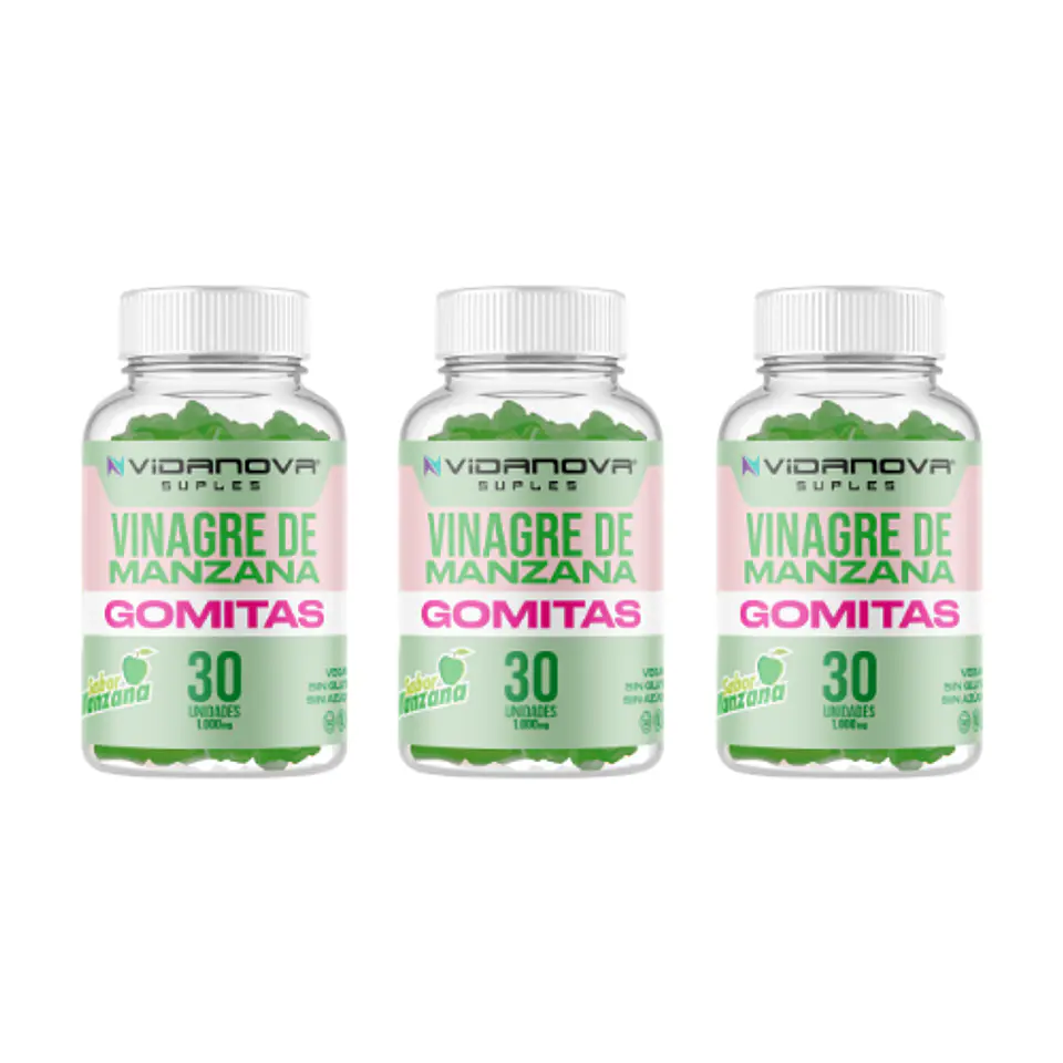 Vinagre de Manzana Gomitas PACK X3- Vidanova® Suples 1