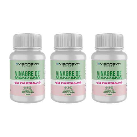 Vinagre de Manzana Cápsulas  PACK X3- Vidanova® Suples