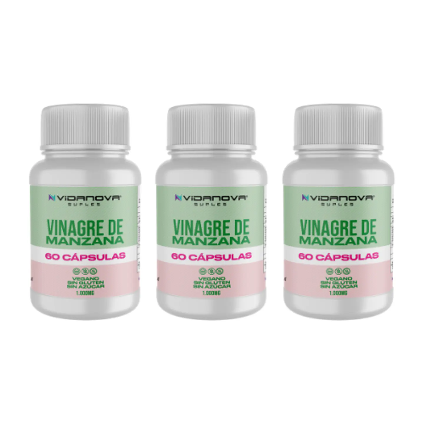 Vinagre de Manzana Cápsulas  PACK X3- Vidanova® Suples 1