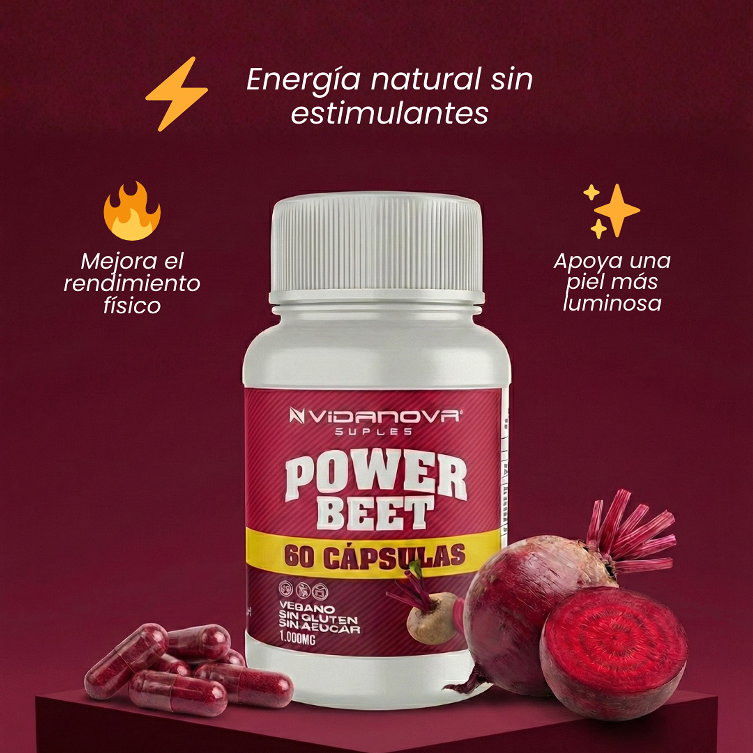POWER BEET | Betarraga 1000mg  2