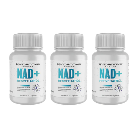 NAD+ Resveratrol PACK X3- Vidanova® Suples