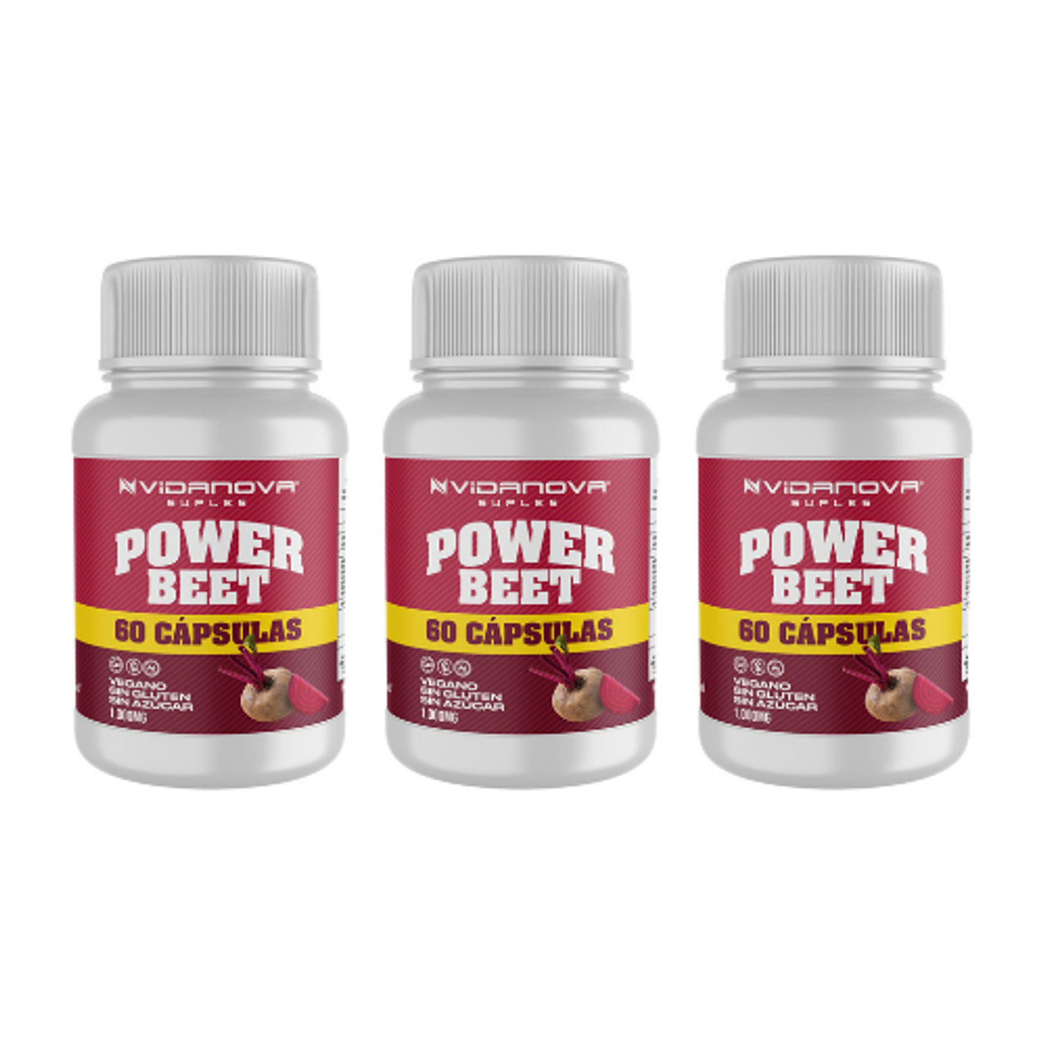 POWER BEET PACK X3 Betarraga | Vidanova® Suples 1