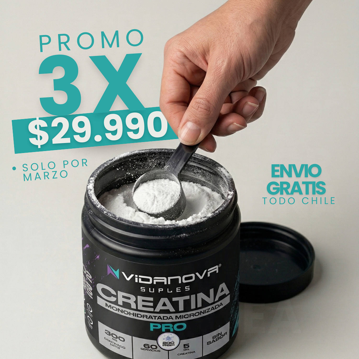 PROMO X3 Creatinas - Vidanova® Suples 1