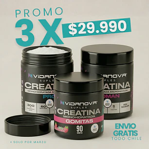PROMO X3 Creatinas - Vidanova® Suples