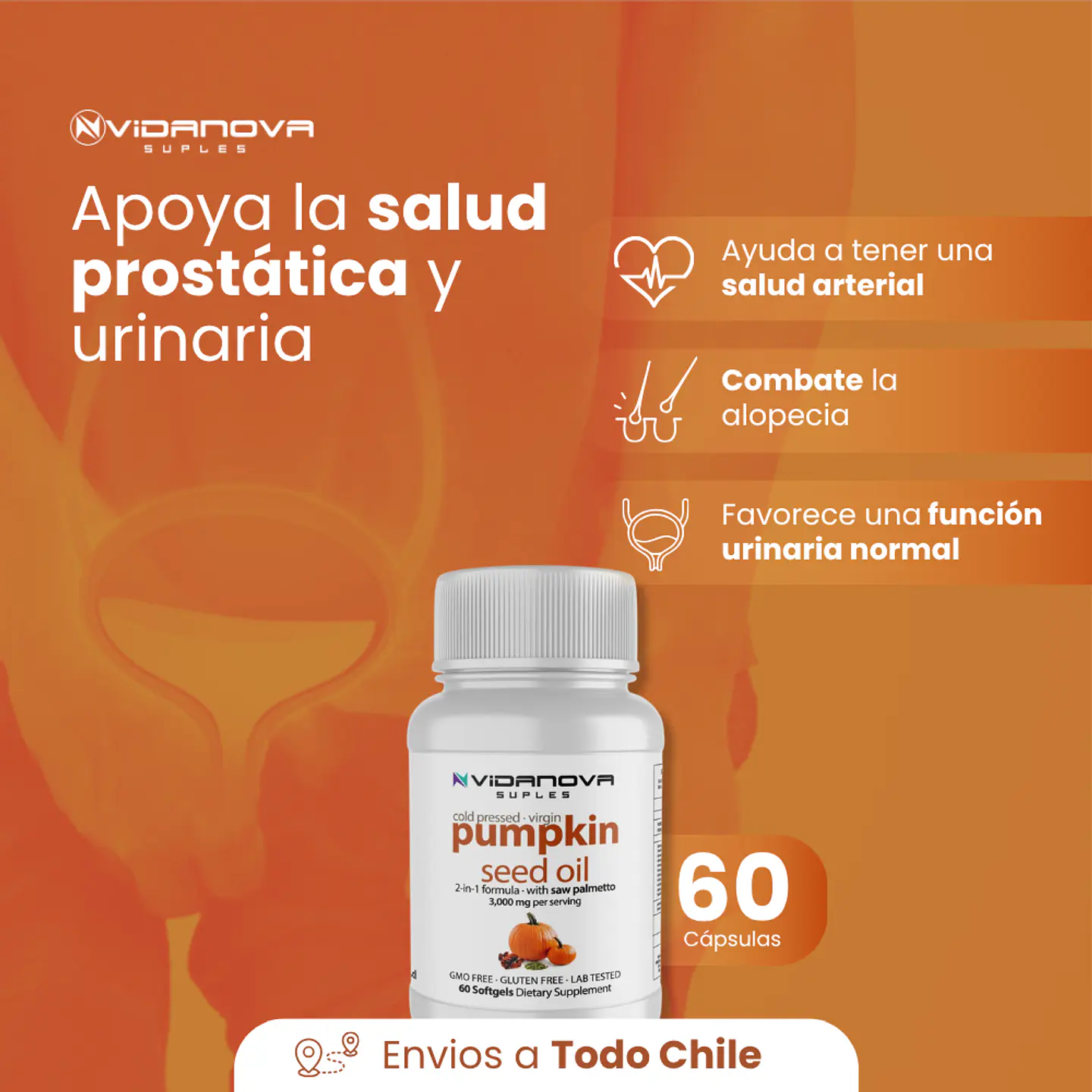 Aceite de Semilla de Calabaza 3000mg | Vidanova 2