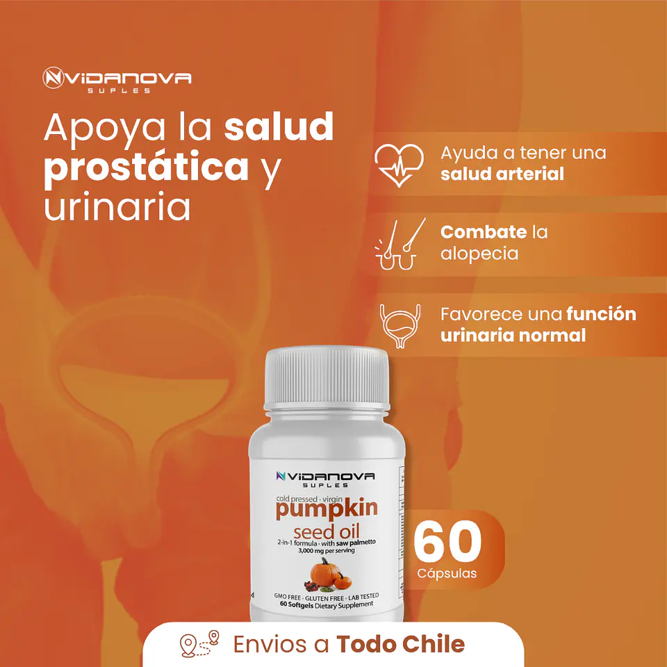 Aceite de Semilla de Calabaza 3000mg | Vidanova 2