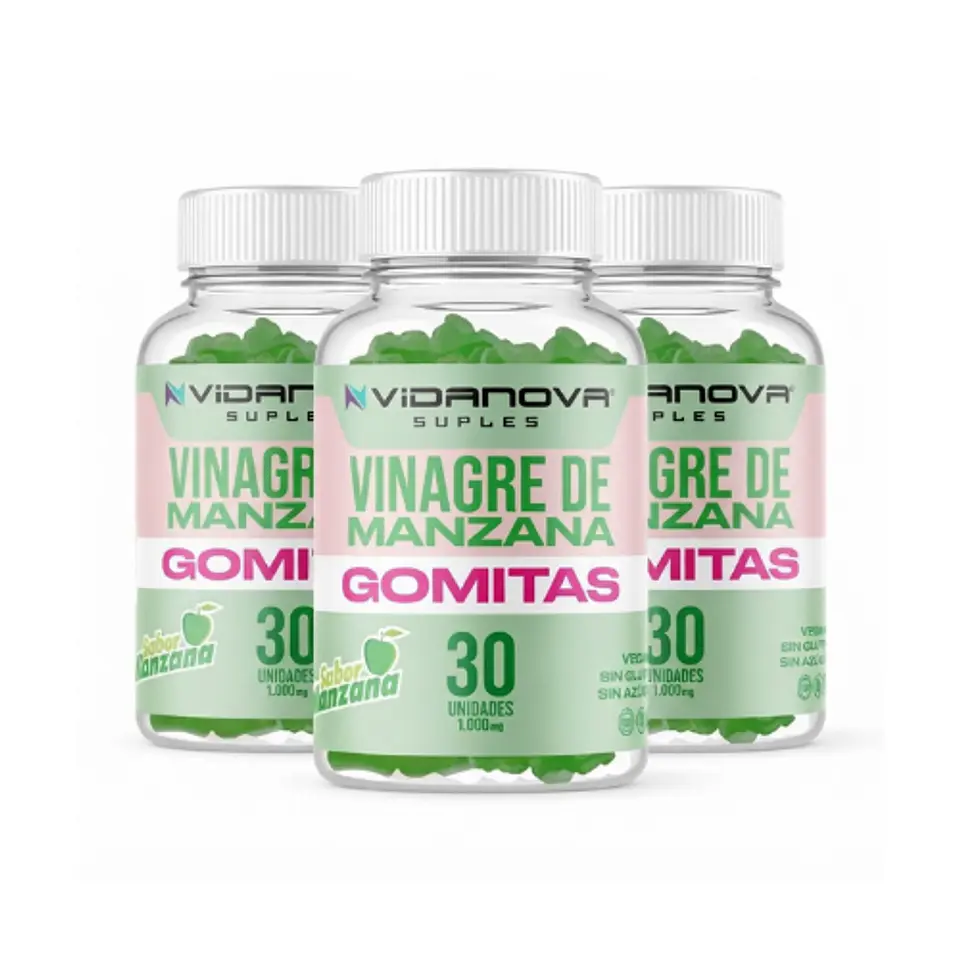 PACK 3 Vinagre de Manzana Gomitas 1000mg 1