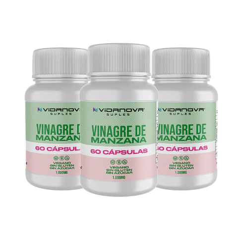 PACK 3 Vinagre de Manzana Cápsulas 1000mg