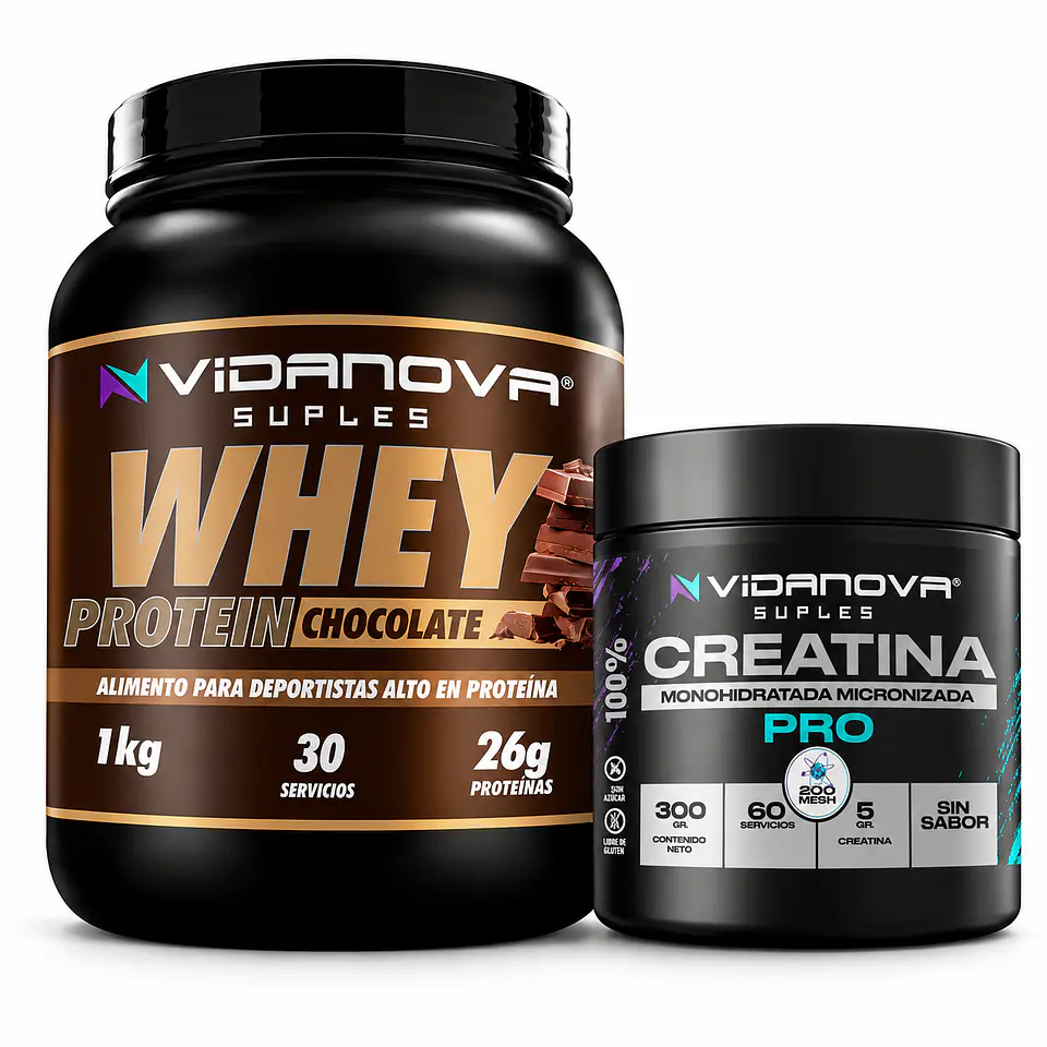 PACK PROMO – Whey Protein 1 kg + Creatina PRO 300 g 1