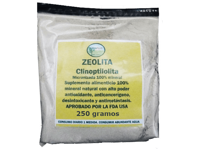 ZEOLITA MICRONIZADA ( POLVO)  5 SACHETS DE 250 G CON DESPACHO GRATIS SOLO RM