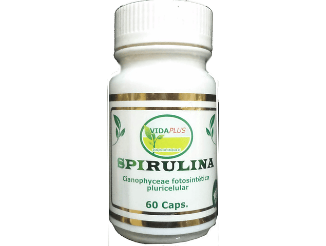 SPIRULINA 3 FRASCOS DE 60 CAPS  480 MG DESPACHO GRATIS 