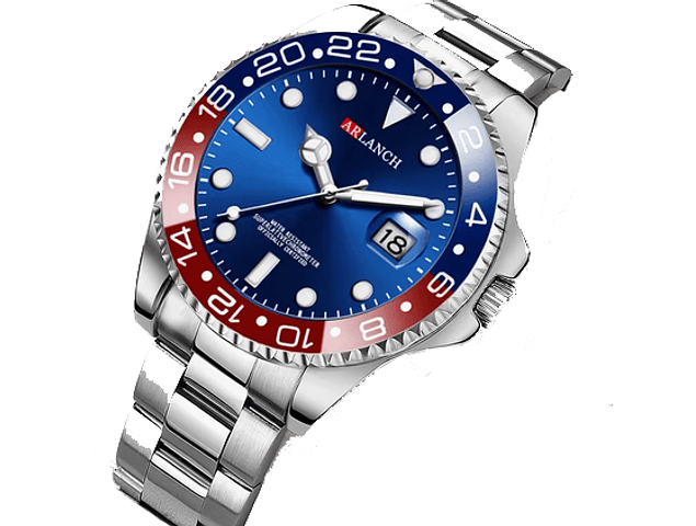 RELOJ DE ACERO BICOLOR, HORA Y FECHA ANALOGICO. DESPACHO GRATIS