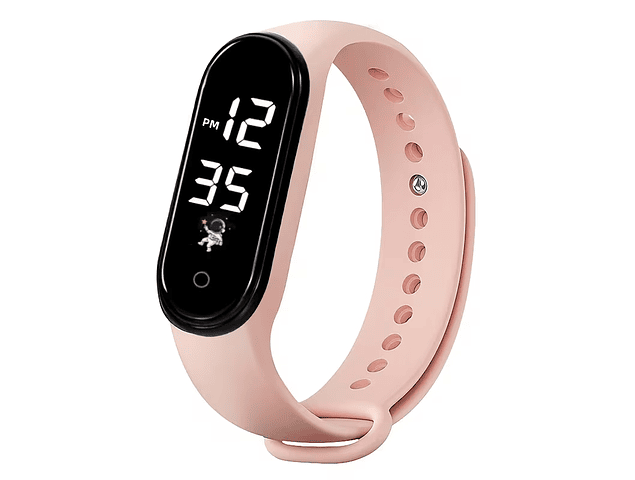 RELOJ BASICO TOUCH ROSADO HORA Y FECHA. DESPACHO GRATIS