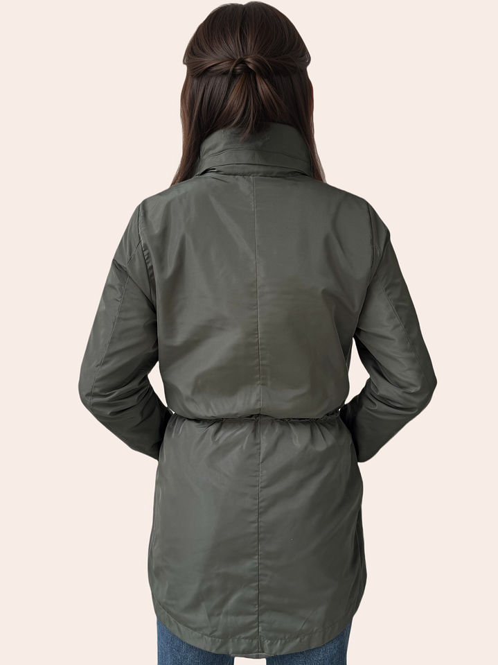 Parka Verde Oliva Militar Clásica 3