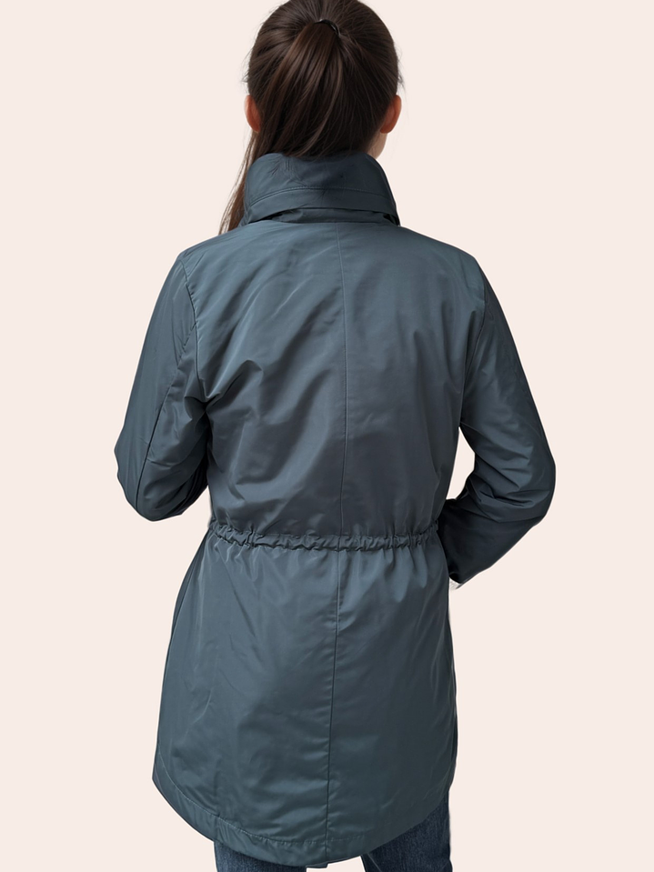 Parka Verde Gris Clásica 3