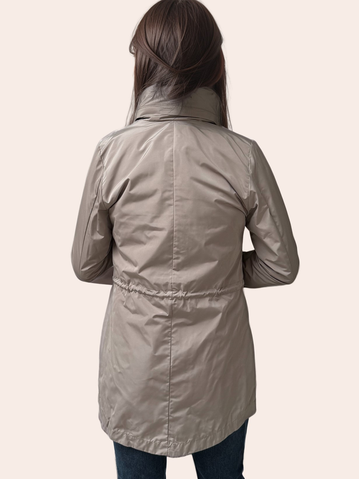 Parka Beige Estampada 3